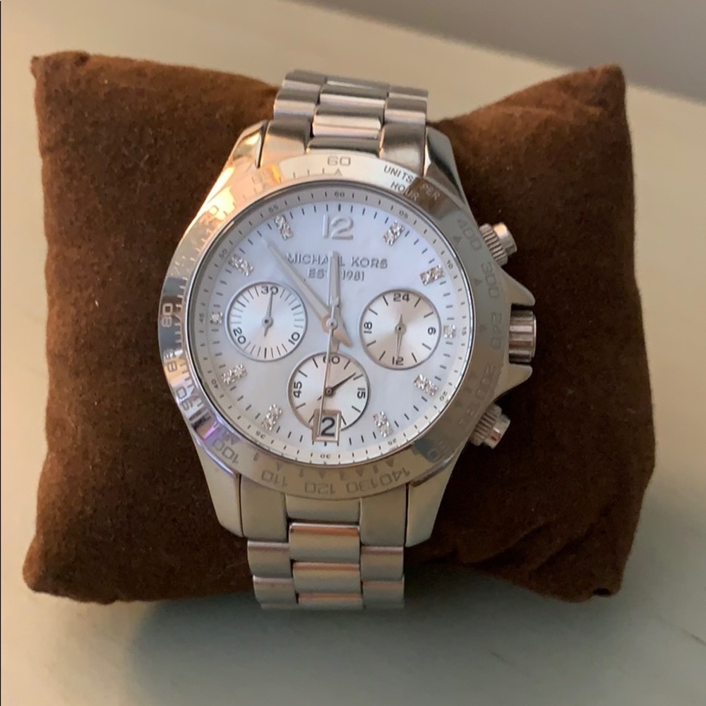 Michael Kors silver watch - gently used